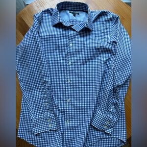 Banana Republic Men's Navy Gingham Shirt